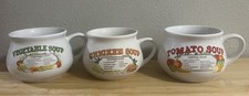Vintage 1970s Recipe Soup Mugs Made By Dat'l Do-It Inc. picture