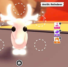 Adopt Me Arctic Reindeer Neon Fly Ride Virtual Pet In-Game Item picture