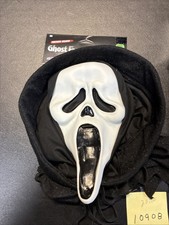 Scream Ghost Face 30th Anniversary Mask  Shroud  Adult Glow in the Dark (10908) picture