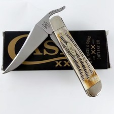 New Case xx Russlock 6.5 BoneStag Russlock Honey and Amber 65303 Pocket Knife picture