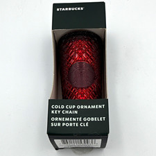 Starbucks Red Cold Cup Ornament Key Chain 2022 Coffee & Tea Original picture