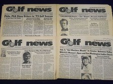 1975-1976 GOLF NEWS OF GREATER DELAWARE VALLEY NEWSPAPER LOT OF 8 - NP 1838 picture