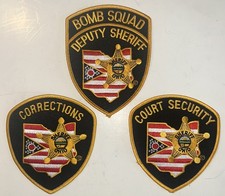 Vintage Ohio Deputy Sheriff Police Patches : BOMB SQUAD CORRECTIONS COURT SVCS  picture