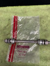 VINTAGE NOS OEM SCHWINN FRONT AXLE # 30 150. COMPLETE IN ORIGINAL PACKAGE  picture