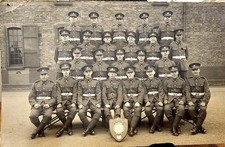 Original Interwar RPPC Real Photo Postcard  British Army Training Squad Nov 1934 picture