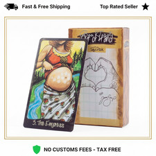 Illustrated Hand Tarot Deck 78 Cards Unique Art Divination Game English New picture