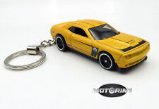 2015 '15 Dodge Challenger SRT Yellow Car Rare Novelty Keychain 1:64 picture