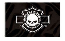 Harley Davidson Motorcycle Enthusiast 3x5 ft Flag/Banner Garage Wall Banner picture