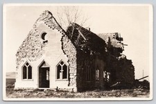 Old Fort Randall Church Ruins South Dakota Military Fort RPPC Postcard picture