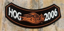 2006 HARLEY-DAVIDSON H-D HD OWNERS GROUP H.O.G. HOG ANNUAL ROCKER JACKET PATCH picture