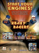 Konami Krazy Racers Game Boy Advance 2001 magazine ad picture