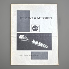 NASA Gemini 6 Mission Booklet - Gemini Program, Astronauts & Space Travel picture