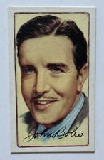 Gallaher Signed Portraits Famous Stars John Boles Tobacco Card CC18 picture