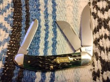 2012 Case XX TB6339 SS Tony Bose Sowbelly, Hunter Green Bone, Brass Shield  picture