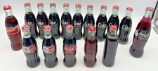 (18) ASSORTED COCA COLA SEALED BOTTLES MEXICAN, OLYMPIC, REPRODUCTION, RASPBERRY picture