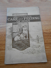 VTG 1930s SPRATT'S HINTS ON THE CARE & FEEDING OF DOGS BOOKLET picture