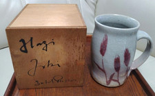 Japanese Traditional Hagi Ware Pottery Beer Mug H14.5cm Boxed by Bertil Pehrson picture