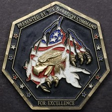 US Army Fort Stewart Hunter Airfield Garrison Command Excellence Challenge Coin picture