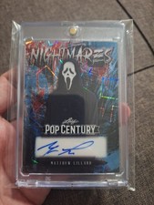 2026 Leaf Pop Century Matthew Lillard Nightmares Auto 1/1 Scream Ghostface Stu picture