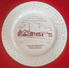 The First Methodist Church Aliquippa PA Collectable Plate Vintage Broadhead Road picture