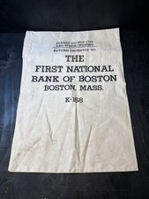 Vintage First National Bank Of Boston Deposit Bag Excellent Condition picture