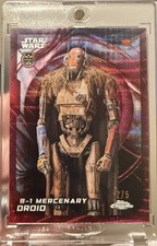 2026 Topps Chrome Star Wars B-1 Mercenary Droid Dathomir Red Refractor /5 picture