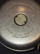 VINTAGE MEASURING TAPE JOHN RABONE SON PATENT NO 345446 BIRMINGHAM ENGLAND 1940 picture