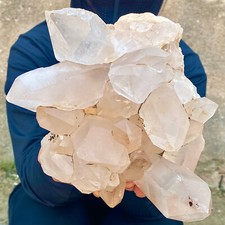 6.89LB A+++Large Natural white Crystal Himalayan quartz cluster /mineralsls picture