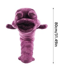 80CM Large Anime Style Worm Plush Toy Cosplay Prop Soft Stuffed Doll Gift picture