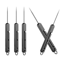 1 pcs Titanium Edc Retractable Toothpick with Spring Push Design picture