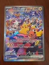 ME: 30th Celebration #150/128 Pikachu ex NIGHT IN NM CONDITION picture
