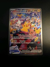 Pokémon TCG Night Pikachu Ex 150/128 SAR 30th Anniversary  picture