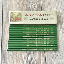 Vintage A.W. Faber Castell 9116 Soft Copying Black Pencil Lot Germany Unused picture