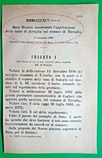 TERRALBA (OR)-ROYAL DECREE X APPLICATION OF FAMILY TAX -2539 picture