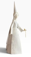 VtG Ardalt Lenwile China Fairy Godmother Wand Figurine 6241 1950s White Decor picture