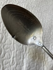 A&J ‘Genuine Stainless Steel Throughout’ Measuring Cooking Spoon Wood Handle VTG picture