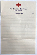 1917 WWI CAMP LEWIS, WASHINGTON five stationery AMERICAN RED CROSS BASE HOSPITAL picture