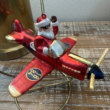 Breitling Santa Airplane Christmas Ornament Ultra-Rare Collectible - LE - OOAK picture