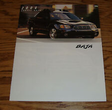 Original 2004 Subaru Baja Deluxe Sales Brochure 04 Sport Turbo picture