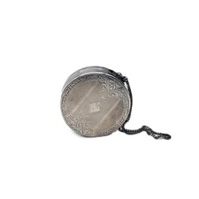 Vintage Antique May Fair London Powder Compact Chain Chatelaine Engraved picture