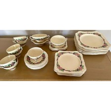 Antique Crown Ducal Gainsborough Ceramic 31 Piece Dinner Set No 749657 picture