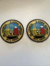 Vintage OCAW Oil Chemical & Atomic Workers International Union Patches Lot of 2 picture
