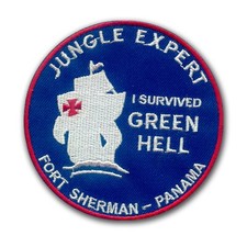Jungle Expert Patch - Small (Red White Blue ) 3 1/2