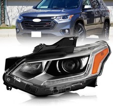 Hid/Xenon Headlight Assembly Set for 2018-2021 Chevy Traverse | LED DRL Projecto picture