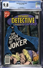 DETECTIVE COMICS #476 CGC 9.8 White Pgs Joker Laughing Fish 1978 picture
