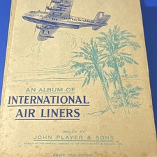 1936 Album of International Air Liners John Player Complete Set of 50 picture