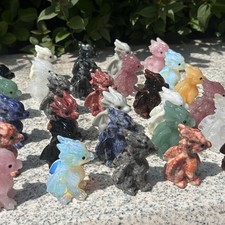 Natural Quartz Crystal Dragon Skull Carved Crystal Skull Reiki Gift Wholesale picture