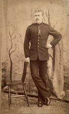 1880’s Royal Irish Constabulary Police Officer CDV Photo Antique Ireland picture