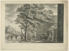 Old Theatre Amsterdam 1770s Vintage Engraving Glossy Photo Reprint Wall Art picture