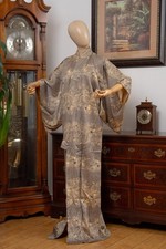 DEAR VANILLA JAPANESE KIMONO WOMEN'S ROBE GOWN AUTHENTIC MADE IN JAPAN VINTAGE picture